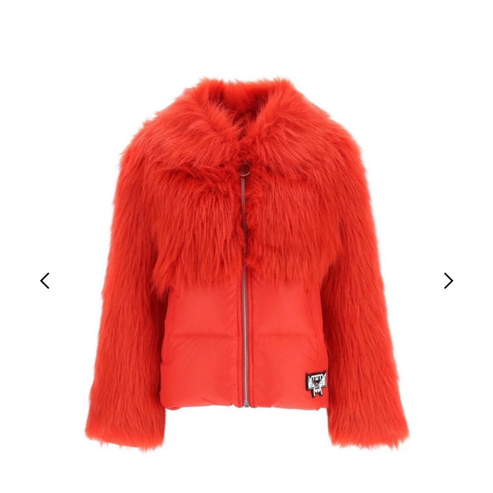MCM puffer jacket with faux fur